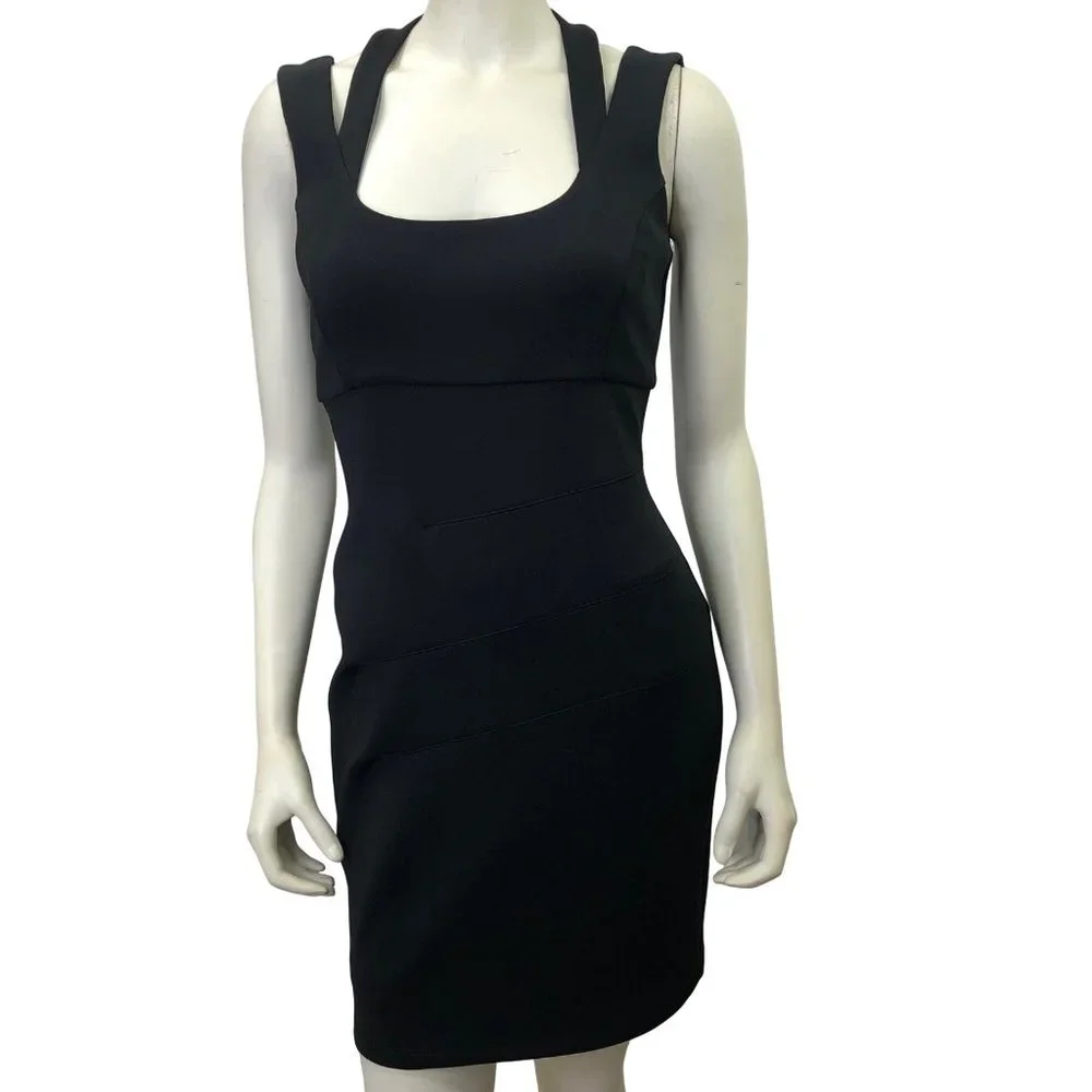GUESS BLACK‎ SCUBA SHEATH MINI DRESS SIZE 6